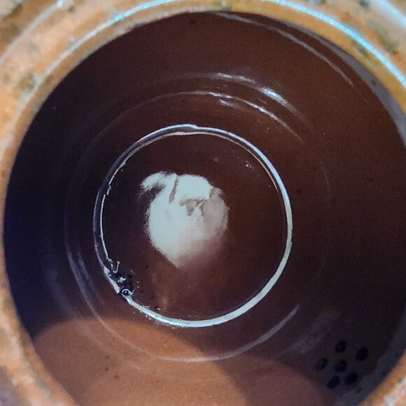 Vintage Brown & Cream/Yellow Teapot - Picture 5 of 7